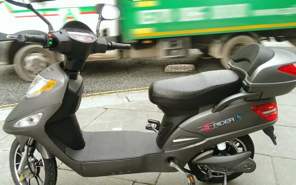 E Rider Model 15 electric moped for adults