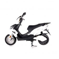 Side View Of Electric Motorbike